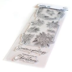 Pinkfresh Studio Clear Stamp Set 4"X12" - Poinsettia