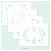 Concord & 9th Stencil 4.75"X6" 4/Pkg - Threads Of Kindness -Bürobedarf Geschäft 0002168456