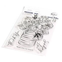 Pinkfresh Studio Clear Stamp Set 4"X6" - Inky Bouquet