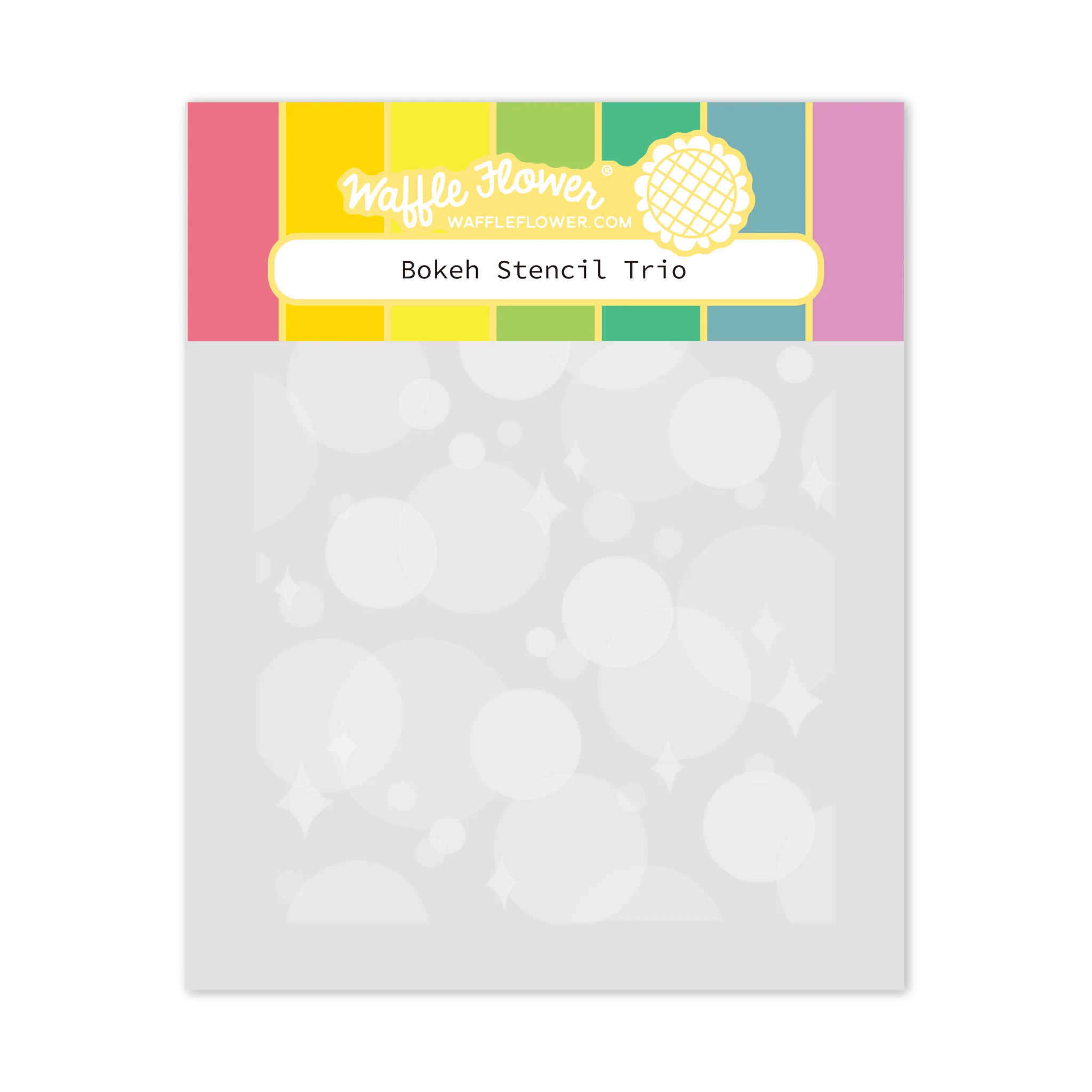 Waffle Flower - Bokeh Stencil Trio 3 Waffle Flower - Bokeh Stencil Trio