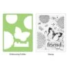 Sizzix Textured Impressions Embossing Folder W/Stamp - Collage Background Set 2 Sizzix Textured Impressions Embossing Folder W/Stamp - Collage Background Set -Bürobedarf Geschäft 657766 2 1