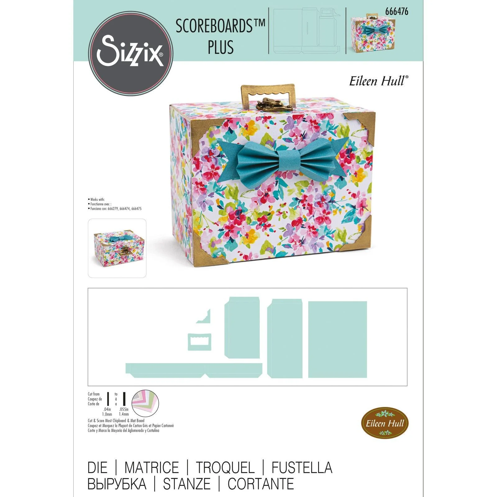 Sizzix • Scoreboards Plus Die Slotted Treat Box 3 Sizzix • Scoreboards Plus Die Slotted Treat Box
