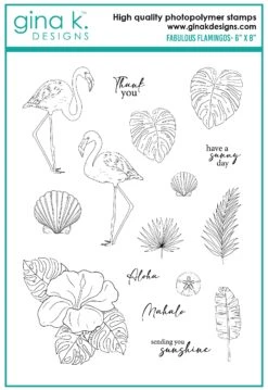 Gina K Designs - STAMPS- Fabulous Flamingos