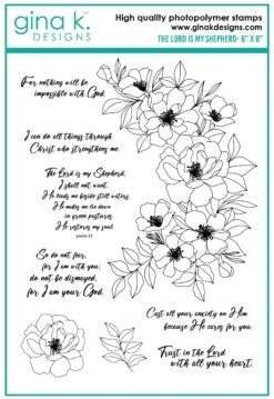 Gina K Designs - STAMPS- The Lord Is My Shepherd