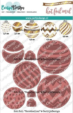CarlijnDesign Hot Foil Kerstballen 3 CarlijnDesign Hot Foil Kerstballen
