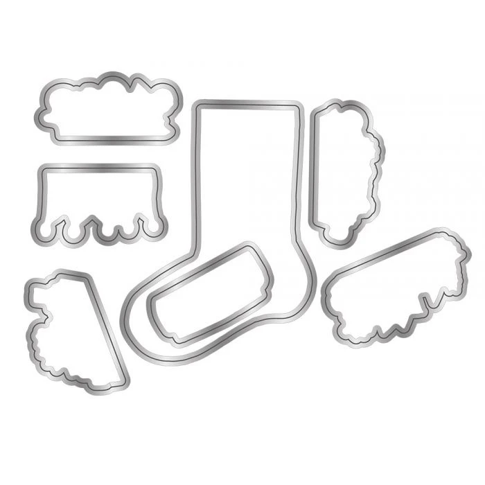 Crafter's Companion Twas The Night Before Christmas Stamp & Die Build-A-Stocking 5 Crafter's Companion Twas The Night Before Christmas Stamp & Die Build-A-Stocking – Bild 3