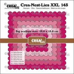 Crealies Crea-Nest-Lies XXL Große überbackene Quadrate