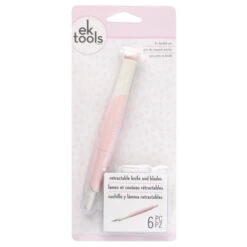 EK Success Tools - Retractable Knife And Blades Pink -Bürobedarf Geschäft ek success tools retractable knife and blades pink2