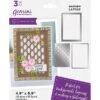 Gemini - Deep Border Garden Lattice Create-a-Card Dies