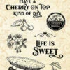 Graphic 45 - Life's A Bowl Of Cherries Clear Stamps -Bürobedarf Geschäft graphic 45 lifes a bowl of cherries clear stamps 4