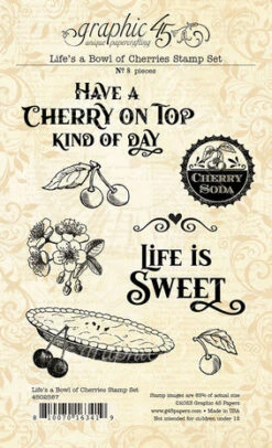 Graphic 45 - Life's A Bowl Of Cherries Clear Stamps