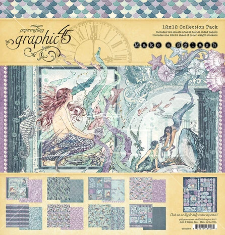 Graphic 45 - Make A Splash 12x12 Inch Collection Pack 3 Graphic 45 - Make A Splash 12x12 Inch Collection Pack
