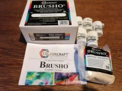 Brusho Fixed Assortment Intro Set - 5 Colours & Thickener