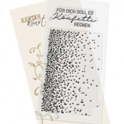 Karten-Kunst Clear Stamp Set - Konfetti