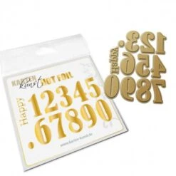 Karten-Kunst Hot Foil Plate - Happy Numbers