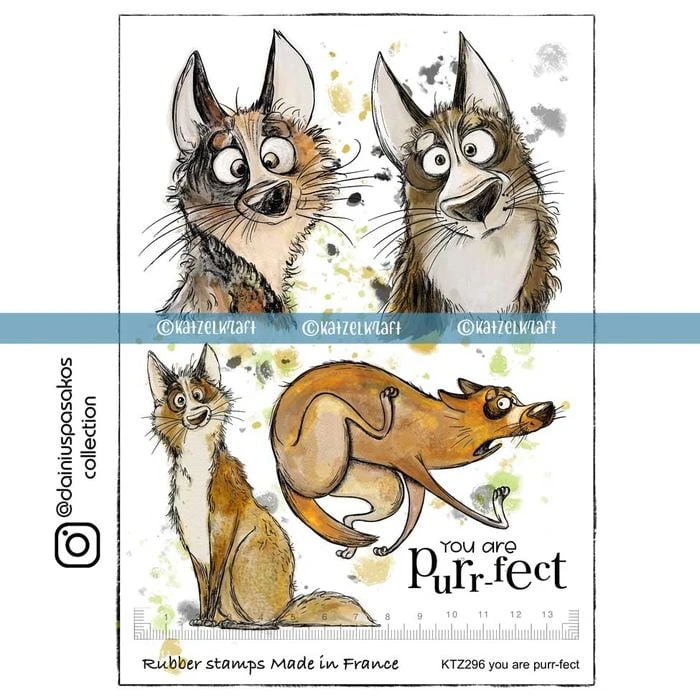 Katzelkraft - You Are Purffect - Tampons Chiens - Dainius Collection A5 3 Katzelkraft - You Are Purffect - Tampons Chiens - Dainius Collection A5