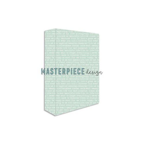 Masterpiece Memory Planner Album 6x8 - Turqoise Text 3 Masterpiece Memory Planner Album 6x8 - Turqoise Text