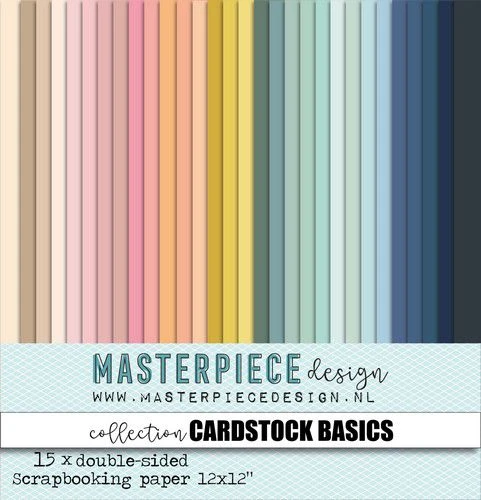 Masterpiece Papercollection Cardstock Basics #1 12x12 15Bg 3 Masterpiece Papercollection Cardstock Basics #1 12x12 15Bg