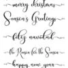 Picket Fence Studios - Fancy Christmas Sentiments Clear Stamps -Bürobedarf Geschäft picket fence studios fancy christmas sentiments cl