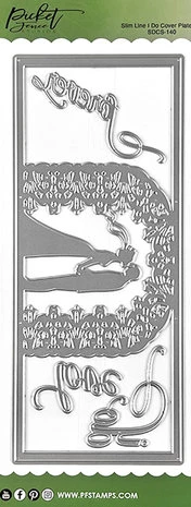 Slim Line I Do 4x10 Inch Cover Plate Dies