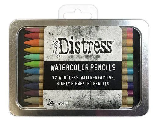 Ranger Tim Holtz Distress Watercolor Pencils 12 St Kit #2 3 Ranger Tim Holtz Distress Watercolor Pencils 12 St Kit #2