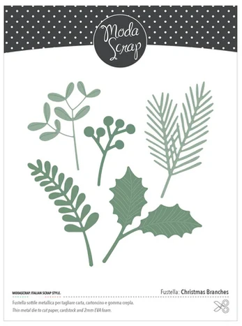 MODASCRAP FUSTELLA - CHRISTMAS BRANCHES 3 MODASCRAP FUSTELLA - CHRISTMAS BRANCHES