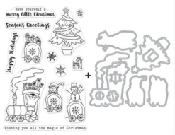 Hero Arts Clear Stamp & Die Combo - North Pole Express Bundle