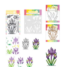 Waffle Flower- Sketched Iris Stamp Set 5 Waffle Flower- Sketched Iris Stamp Set -Bürobedarf Geschäft screenshot2023 01 10135552