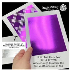 Waffle Flower - Solid Foil Plate 5x6 -Bürobedarf Geschäft screenshot2023 01 23125046