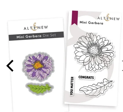 Altenew - Mini Gerbera Stamp & Die Bundle 3 Altenew - Mini Gerbera Stamp & Die Bundle