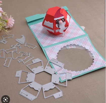 Metal Cutting Dies With Three-dimensional Santa Pop-up Card 4 Metal Cutting Dies With Three-dimensional Santa Pop-up Card – Bild 2