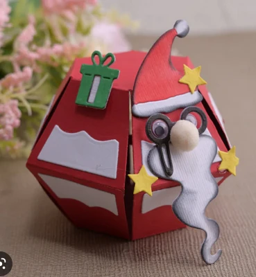 Metal Cutting Dies With Three-dimensional Santa Pop-up Card 3 Metal Cutting Dies With Three-dimensional Santa Pop-up Card