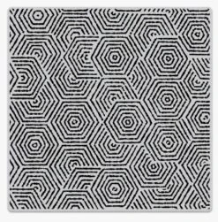 Hero Arts - Overlapping Hexagons Bold Prints Handmade Rubber Cling Stamp
