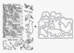 Hero Arts Clear Stamp & Die Combo - Garden Critters Bundle