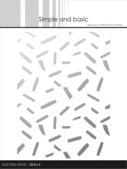 Simple And Basic Confetti Hot Foil Plates