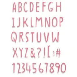 Sizzix Thinlits Die - Hand Drawn Alphabet
