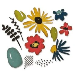 Sizzix Thinlits Die Set - Modern Floristry