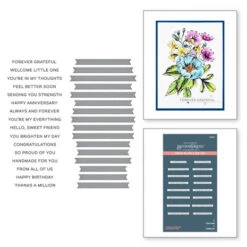 Spellbinders -BetterPress - Always And Forever Sentiment Strips Press Plate & Die Set