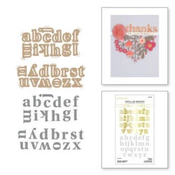 Spellbinders - Glimmer Alphabet Hot Foil Plate & Die Set