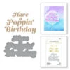 Spellbinders - Glimmering Poppin' Birthday Hot Foil Plate & Die Set -Bürobedarf Geschäft spellbinders glimmering poppin birthday hot foil p
