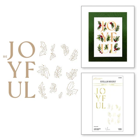 Spellbinders - Joyful Glimmer Hot Foil Plate 3 Spellbinders - Joyful Glimmer Hot Foil Plate