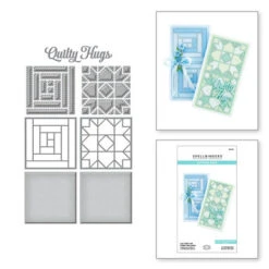 Spellbinders - Log Cabin And Flower Mini Quilts Etched Dies