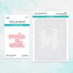 Spellbinders - Make A Wish Confetti Stencil And Die Bundle