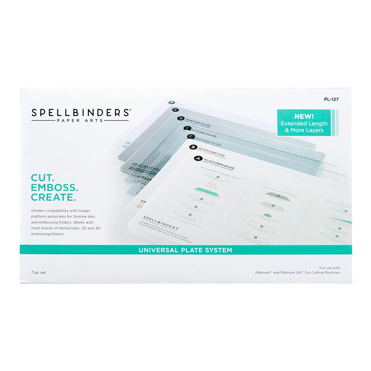 Spellbinders Universal Plate System (7pcs) 3 Spellbinders Universal Plate System (7pcs)