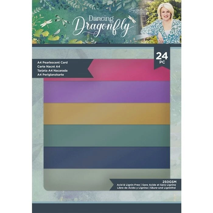 Sara Signature - Dancing Dragonfly - A4 Linen Cardstock 3 Sara Signature - Dancing Dragonfly - A4 Linen Cardstock