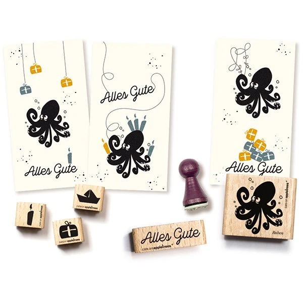 Cats On Appletrees - Stempelset 8 - Alles Gute 4 Cats On Appletrees - Stempelset 8 - Alles Gute – Bild 2
