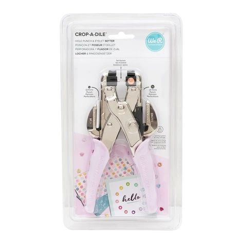 Hole Punch & Eyelet Setter Lilac Crop-A-Dile Tool 3 Hole Punch & Eyelet Setter Lilac Crop-A-Dile Tool