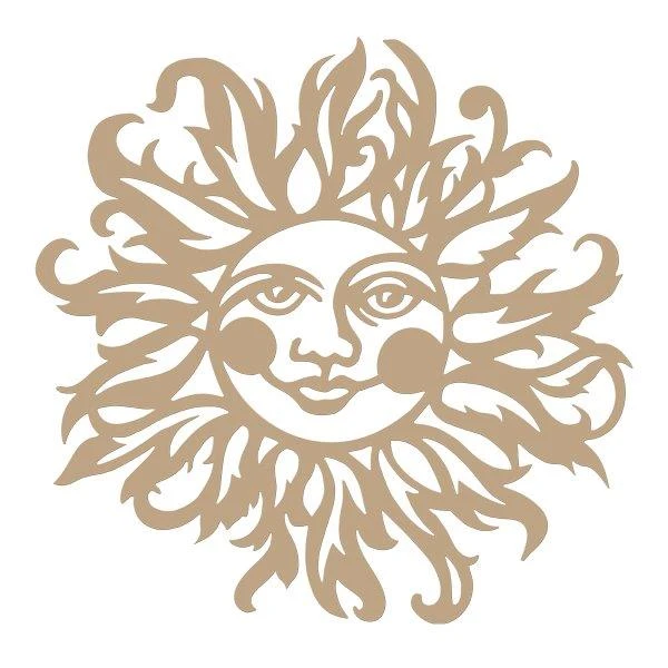 Spellbinders Vine Hot Foil Plate Sun Face 3 Spellbinders Vine Hot Foil Plate Sun Face